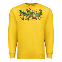 Lemon christmas dinosaurs Premium Sweatshirt - MaliasSmallBusiness
