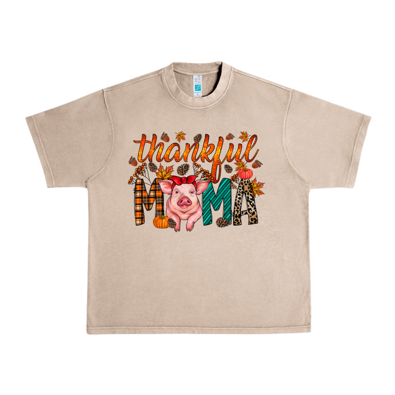 Thankful Mama Pig Urban Heavy Tee by RacoonDesign | Teevron