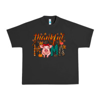 Pigment Black thankful mama pig Urban Heavy Tee - RacoonDesign