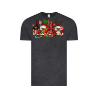 Vintage Black christmas afro gnomies Vintage Tee - FaDigitalArtStudio