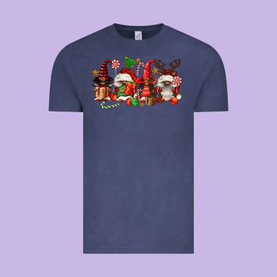 Christmas Afro Gnomies Vintage Tee Designed By Fadigitalartstudio