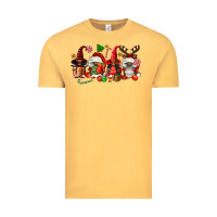 Vintage Mustard christmas afro gnomies Vintage Tee - FaDigitalArtStudio