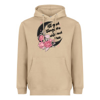 Mushroom all good things are wild and free Heavyweight Hoodie - MaliasSmallBusiness