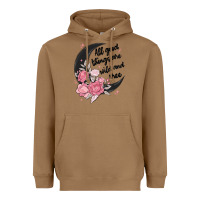 Toasted Coconut all good things are wild and free Heavyweight Hoodie - MaliasSmallBusiness