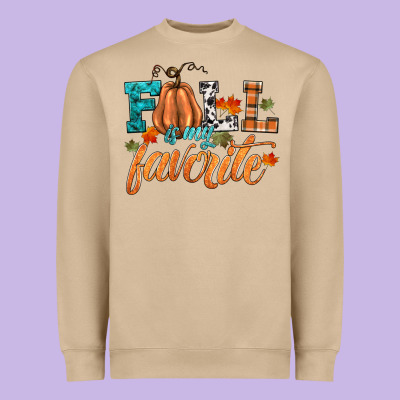 Fall Is My Favorite Heavyweight Sweatshirt Designed By Hra Design Shop