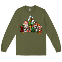 Army Green believe christmas and santa Long Sleeve Tee - AdoDesignShop