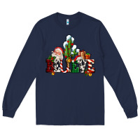 Navy believe christmas and santa Long Sleeve Tee - AdoDesignShop