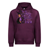 Mauve Wine In a World Full of Princesses Be a Witch Urban Hoodie - texasbilliewilder