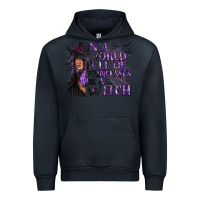 Navy In a World Full of Princesses Be a Witch Urban Hoodie - texasbilliewilder