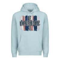 Blue Mist new york baseball team spirit brushstrokes Premium Hoodie - Artiststas