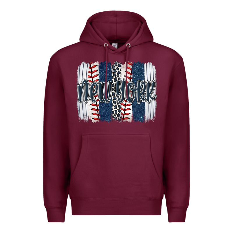 New York Baseball Team Spirit Brushstrokes Premium Hoodie by Artiststas | Teevron