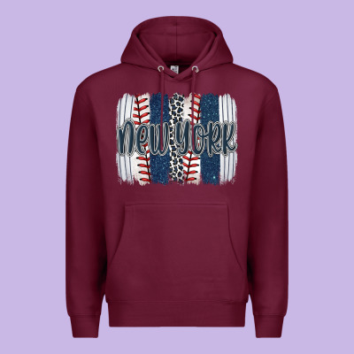 New York Baseball Team Spirit Brushstrokes Premium Hoodie Designed By Artiststas