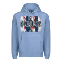 Colony Blue new york baseball team spirit brushstrokes Premium Hoodie - Artiststas
