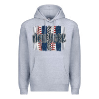 Heather Grey new york baseball team spirit brushstrokes Premium Hoodie - Artiststas