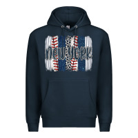 Navy new york baseball team spirit brushstrokes Premium Hoodie - Artiststas