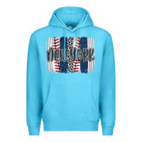 Ocean Blue new york baseball team spirit brushstrokes Premium Hoodie - Artiststas