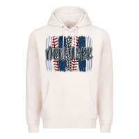 Pale Pink new york baseball team spirit brushstrokes Premium Hoodie - Artiststas
