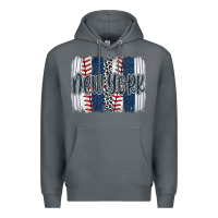 Rock new york baseball team spirit brushstrokes Premium Hoodie - Artiststas
