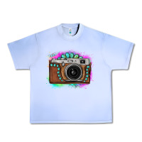 Grape Ice tie dye gemstone vintage camera Urban Heavy Tee - FaDigitalArtStudio