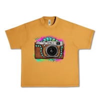 Peanut Butter tie dye gemstone vintage camera Urban Heavy Tee - FaDigitalArtStudio