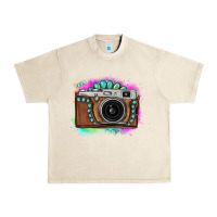 Sandshell tie dye gemstone vintage camera Urban Heavy Tee - FaDigitalArtStudio
