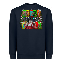 Navy merry christmas yall Heavyweight Sweatshirt - CowhideDigitalArt