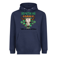 Navy something orange tells me were not done Heavyweight Hoodie - MaliasSmallBusiness