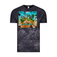 Cloud Black camping is my happy place Vintage Tee - AdoDesignShop