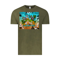 Vintage Olive camping is my happy place Vintage Tee - AdoDesignShop