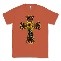 Copper leopard gemstone sunflower cross Classic Tee - JahusDesignShop