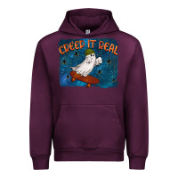 Mauve Wine Creep It Real Urban Hoodie - texasbilliewilder
