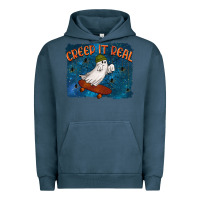 Pigment Midnight Navy Creep It Real Urban Hoodie - texasbilliewilder