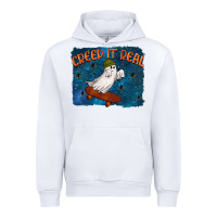 White Creep It Real Urban Hoodie - texasbilliewilder