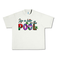 Pistachio life is better İn the pool Urban Heavy Tee - CowhideDigitalArt