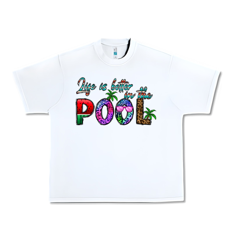 Life Is Better İn The Pool Urban Heavy Tee by CowhideDigitalArt | Teevron