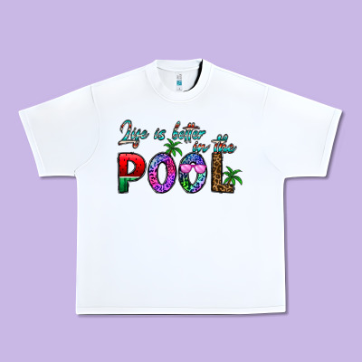 Life Is Better İn The Pool Urban Heavy Tee Designed By Cowhidedigitalart