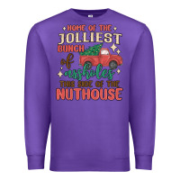 Purple home of the jollıest bunch of assholes thıs sıd Premium Sweatshirt - MaliasSmallBusiness