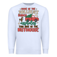 White home of the jollıest bunch of assholes thıs sıd Premium Sweatshirt - MaliasSmallBusiness