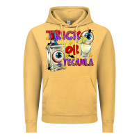 Vintage Mustard Trick or Tequila Vintage Hoodie - texasbilliewilder