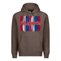 Coffee philadelphia baseball team spirit brushstrokes Premium Hoodie - Artiststas