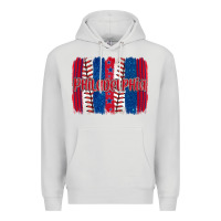 Dove Grey philadelphia baseball team spirit brushstrokes Premium Hoodie - Artiststas