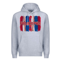 Heather Grey philadelphia baseball team spirit brushstrokes Premium Hoodie - Artiststas