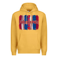 Mustard philadelphia baseball team spirit brushstrokes Premium Hoodie - Artiststas