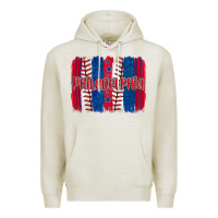 Oatmeal Heather philadelphia baseball team spirit brushstrokes Premium Hoodie - Artiststas