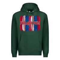 Sports Green philadelphia baseball team spirit brushstrokes Premium Hoodie - Artiststas