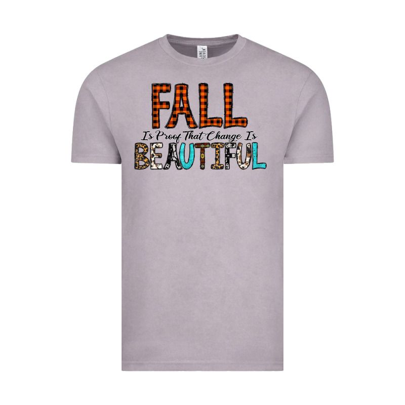 Fall Is Proof That Change Is Beautiful Vintage Tee by CowhideDigitalArt | Teevron