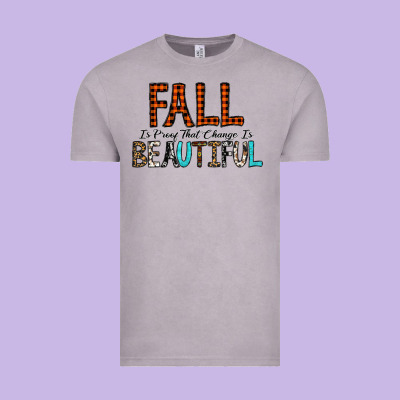 Fall Is Proof That Change Is Beautiful Vintage Tee Designed By Cowhidedigitalart
