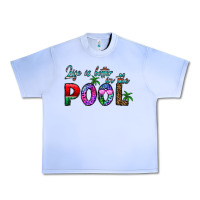 Grape Ice life is better İn the pool Urban Heavy Tee - CowhideDigitalArt