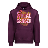 Mauve Wine heal cancer for nothing is impossible with god Urban Hoodie - NancyCooperArtShop