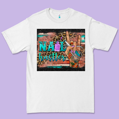 Nail Hustler Tumbler Premium Tee Designed By Barkaloodesign